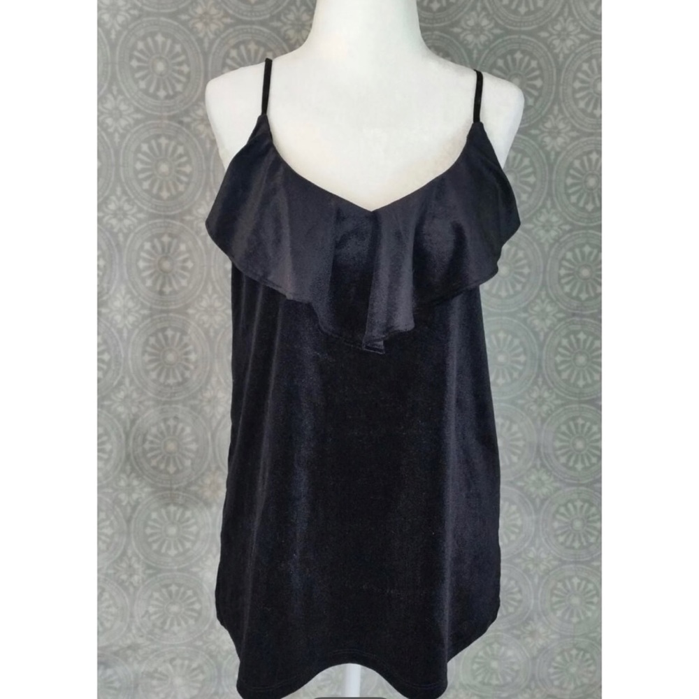Old Navy Velvet Ruffle Cami